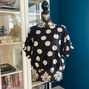 Tabitha Brown for Target Polka Dot Short Sleeve Boatneck Top​​